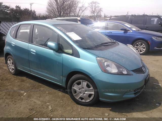 JHMGE8H37CC005095 - 2012 HONDA FIT TURQUOISE photo 1