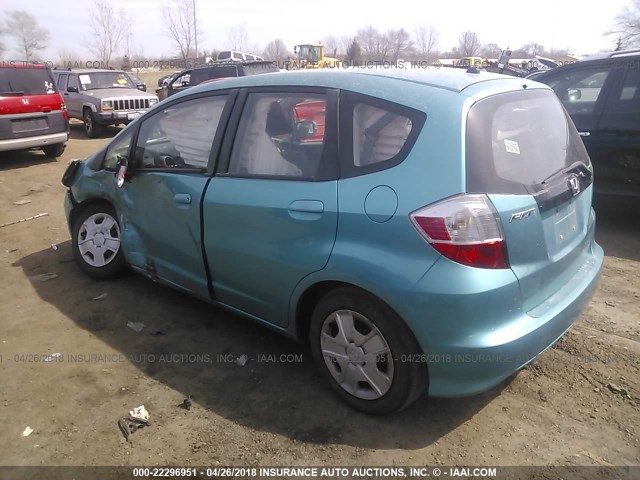 JHMGE8H37CC005095 - 2012 HONDA FIT TURQUOISE photo 3