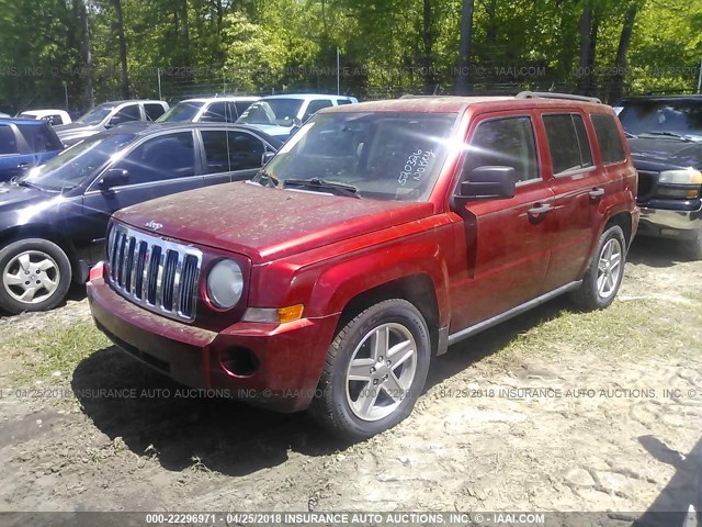 1J8FT28W58D520326 - 2008 JEEP PATRIOT SPORT RED photo 2