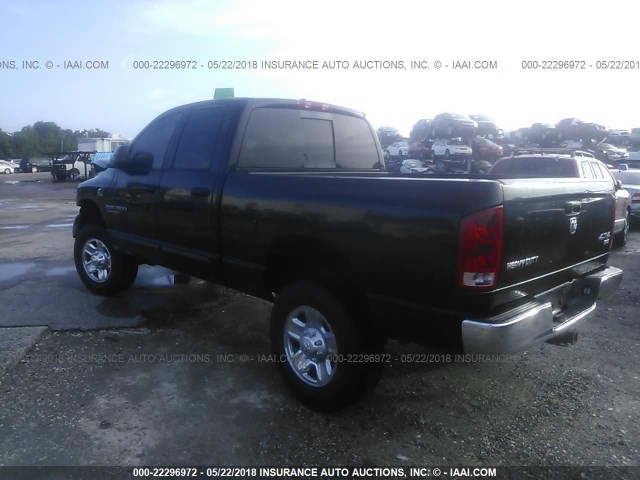 1D7KS28C06J137915 - 2006 DODGE RAM 2500 ST/SLT BLACK photo 3