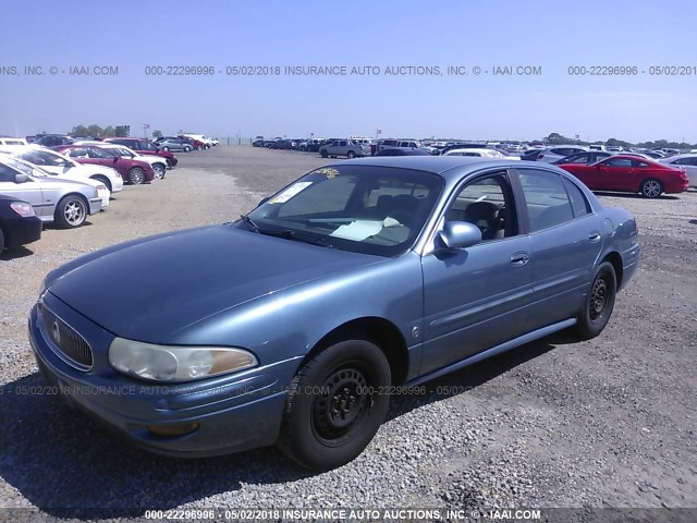 1G4HP54K22U208184 - 2002 BUICK LESABRE CUSTOM BLUE photo 2