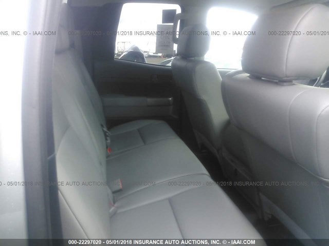5TFUM5F12DX045831 - 2013 TOYOTA TUNDRA DOUBLE CAB SR5 SILVER photo 8
