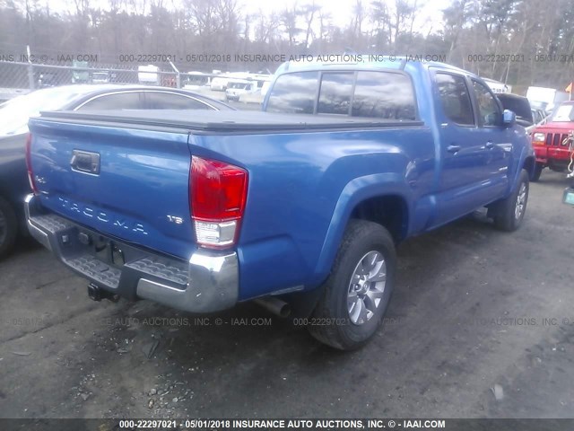 3TMDZ5BNXHM019015 - 2017 TOYOTA TACOMA DBL CAB/SR5/TRD SPORT/OR BLUE photo 4
