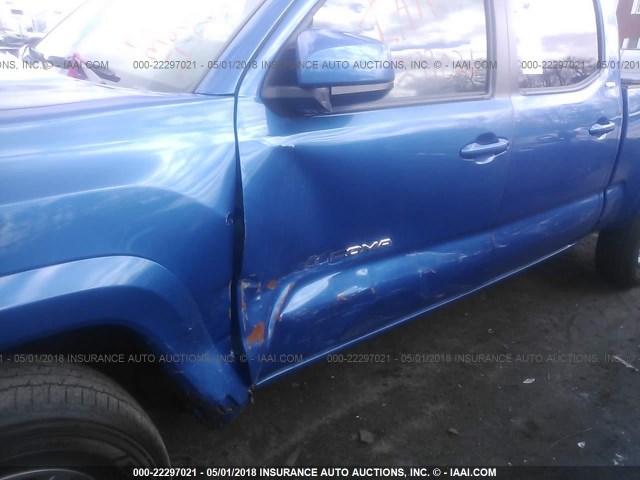 3TMDZ5BNXHM019015 - 2017 TOYOTA TACOMA DBL CAB/SR5/TRD SPORT/OR BLUE photo 6