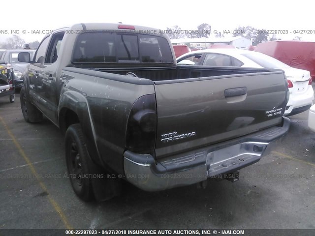 3TMJU4GNXBM117201 - 2011 TOYOTA TACOMA DOUBLE CAB PRERUNNER GRAY photo 3