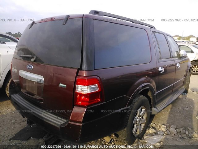 1FMJK1F5XAEA99482 - 2010 FORD EXPEDITION EL XLT MAROON photo 4