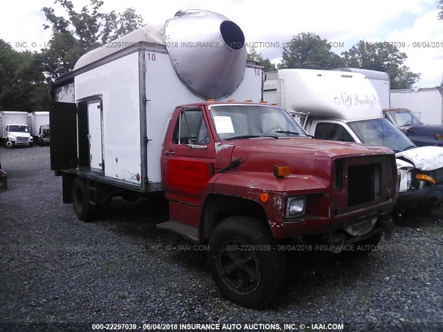 1FDNF60J2RVA16163 - 1994 FORD F600 RED photo 1