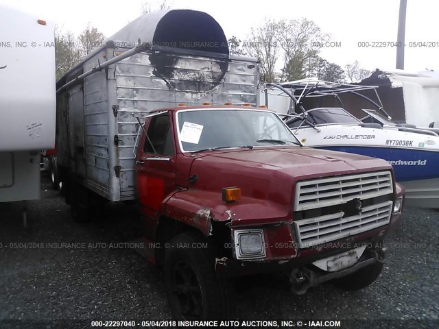 1FDNF60JXRVA17447 - 1994 FORD F600 Kırmızı fotoğraf 1