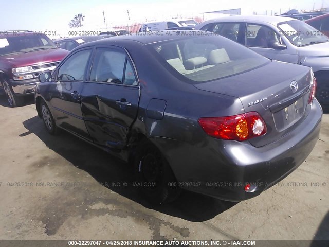 JTDBU4EE4AJ084618 - 2010 TOYOTA COROLLA S/LE/XLE GRAY photo 3