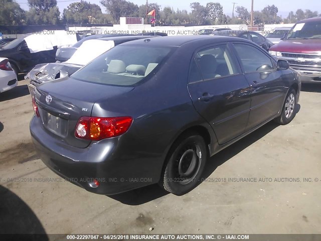 JTDBU4EE4AJ084618 - 2010 TOYOTA COROLLA S/LE/XLE GRAY photo 4