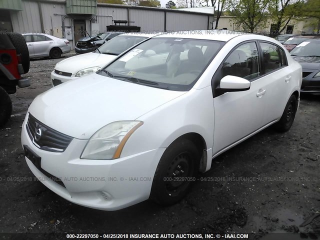 3N1AB6AP9AL685944 - 2010 NISSAN SENTRA 2.0/2.0S/SR/2.0SL WHITE photo 2