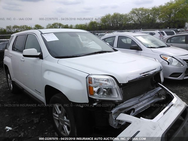 2GKALMEK8G6191699 - 2016 GMC TERRAIN SLE WHITE photo 1