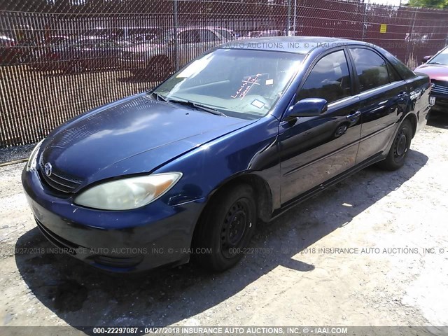 4T1BE32K73U249866 - 2003 TOYOTA CAMRY LE/XLE/SE ლურჯი ფოტო 2