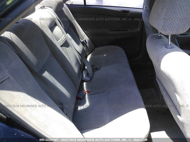 4T1BE32K73U249866 - 2003 TOYOTA CAMRY LE/XLE/SE ლურჯი ფოტო 8