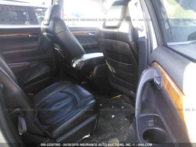 5GZEV23D39J121788 - 2009 SATURN OUTLOOK XR ვერცხლისფერი ფოტო 8