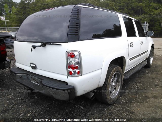 3GKEC16Z94G115808 - 2004 GMC YUKON XL C1500 WHITE photo 4