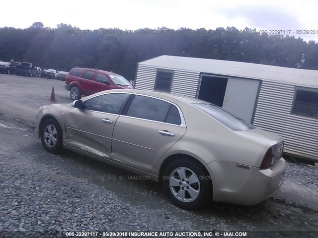 1G1ZG57B08F190861 - 2008 CHEVROLET MALIBU LS 金色 照片 3