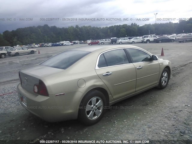 1G1ZG57B08F190861 - 2008 CHEVROLET MALIBU LS 金色 照片 4