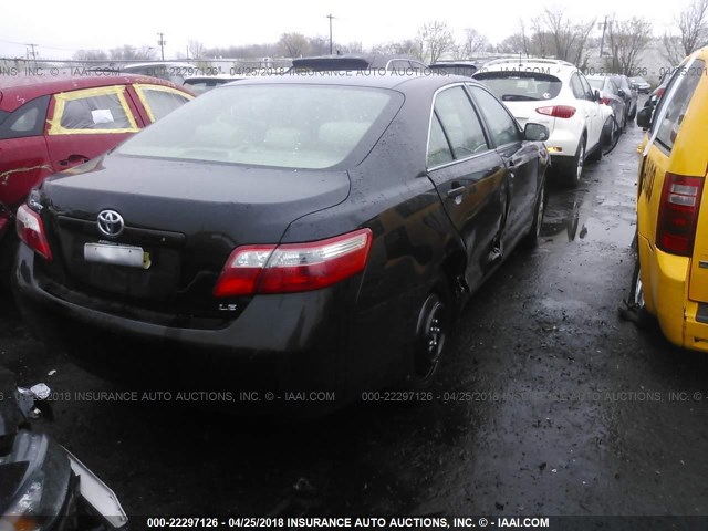 4T1BE46K29U382365 - 2009 TOYOTA CAMRY SE/LE/XLE BLACK photo 4