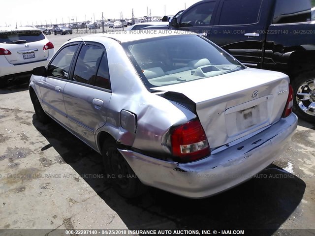 JM1BJ2224Y0205168 - 2000 MAZDA PROTEGE DX/LX GRAY photo 3