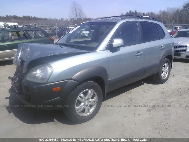 KM8JN72DX6U299962 - 2006 HYUNDAI TUCSON GLS/LIMITED SILVER photo 2