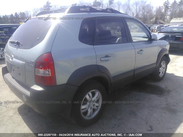 KM8JN72DX6U299962 - 2006 HYUNDAI TUCSON GLS/LIMITED SILVER photo 4