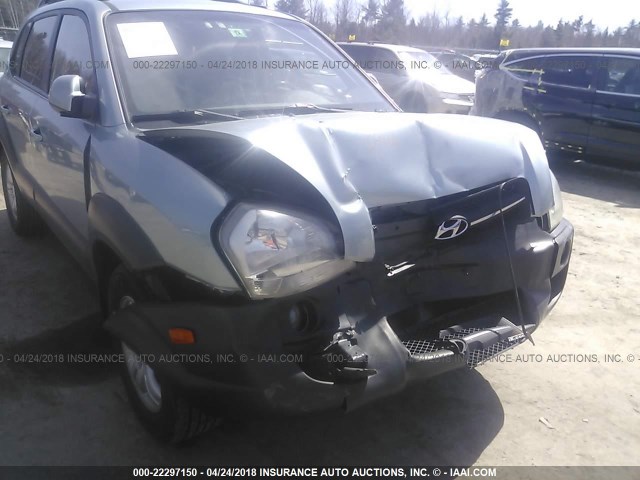 KM8JN72DX6U299962 - 2006 HYUNDAI TUCSON GLS/LIMITED SILVER photo 6