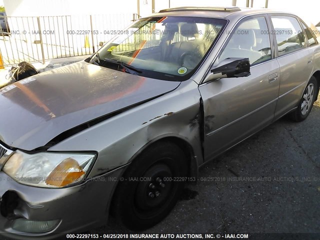 4T1BF28B02U265968 - 2002 TOYOTA AVALON XL/XLS GOLD photo 6