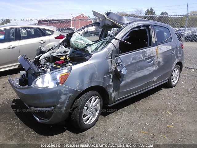 ML32A4HJ6HH010073 - 2017 MITSUBISHI MIRAGE SE GRAY photo 2