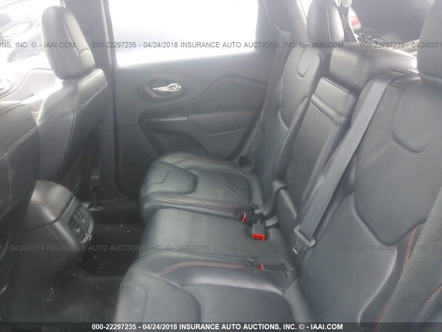 1C4PJMBS9FW521418 - 2015 JEEP CHEROKEE TRAILHAWK BLACK photo 8