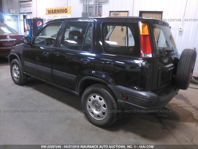 JHLRD18401C006165 - 2001 HONDA CR-V LX BLACK photo 3