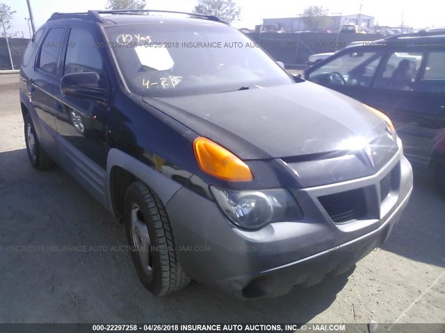3G7DA03E41S503223 - 2001 PONTIAC AZTEK BLACK photo 1