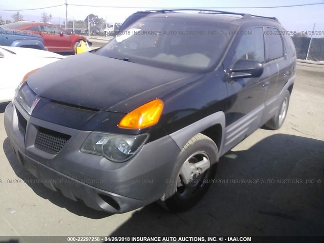 3G7DA03E41S503223 - 2001 PONTIAC AZTEK BLACK photo 2