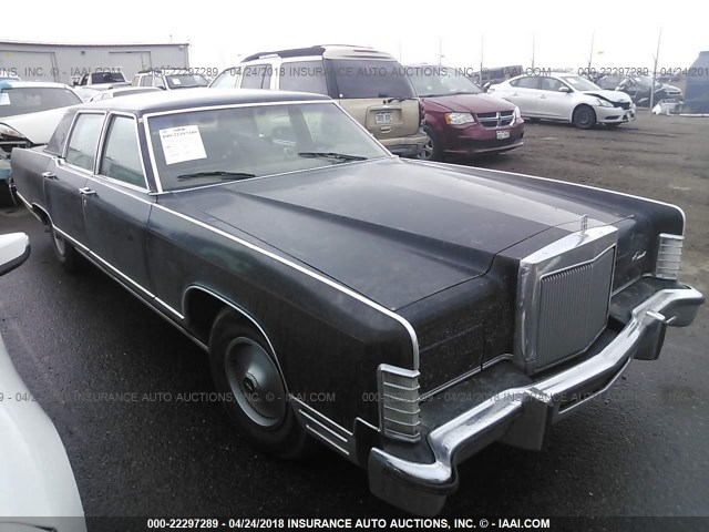 9Y82S718828 - 1979 LINCOLN CONTINENTAL  BLUE photo 1