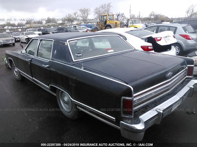 9Y82S718828 - 1979 LINCOLN CONTINENTAL  BLUE photo 3
