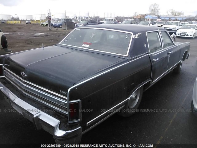 9Y82S718828 - 1979 LINCOLN CONTINENTAL  BLUE photo 4