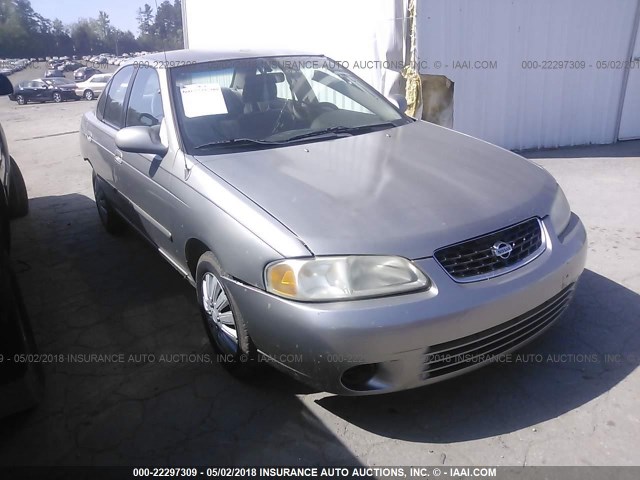 3N1CB51D2YL315616 - 2000 NISSAN SENTRA XE/GXE SILVER photo 1