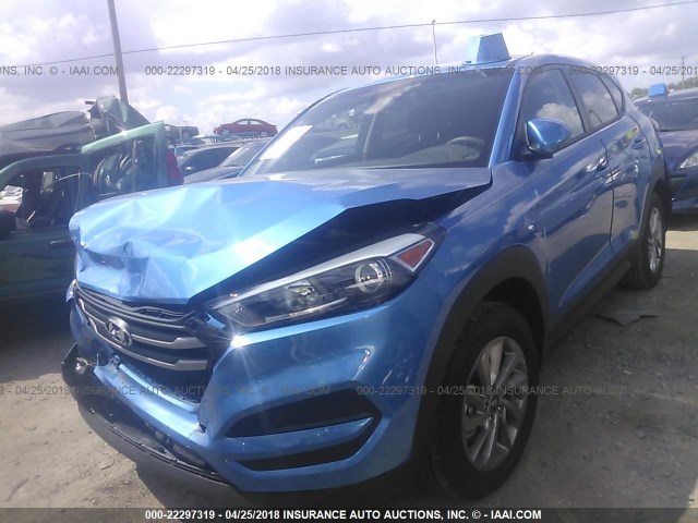 KM8J23A42JU647507 - 2018 HYUNDAI TUCSON SE BLUE photo 2