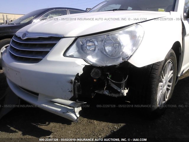 1C3LC56R77N570778 - 2007 CHRYSLER SEBRING TOURING WHITE photo 6