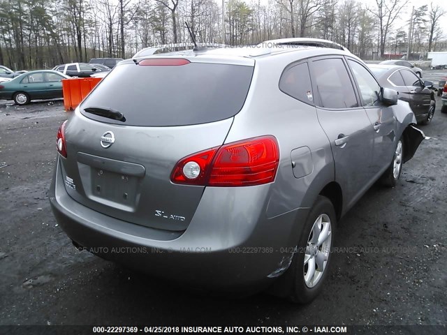 JN8AS58VX9W438857 - 2009 NISSAN ROGUE S/SL GRAY photo 4