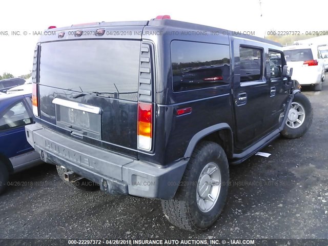 5GRGN23U43H134167 - 2003 HUMMER H2 BLACK photo 4