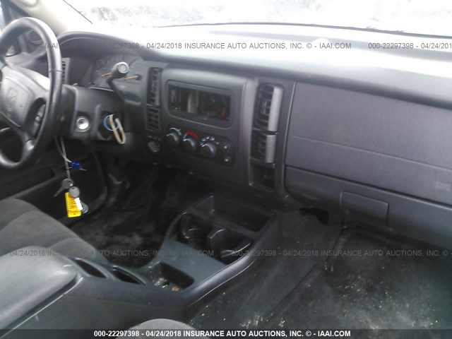 1B7HG2AN81S338031 - 2001 DODGE DAKOTA QUAD BLACK photo 5