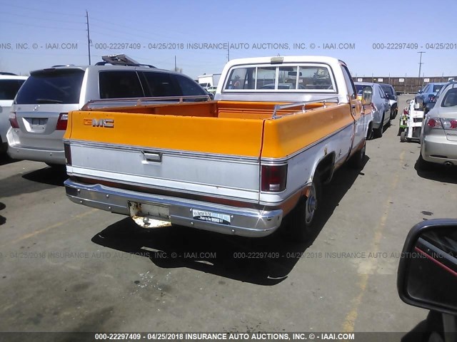 TCZ143J513077 - 1973 GMC C1500 ORANGE photo 4