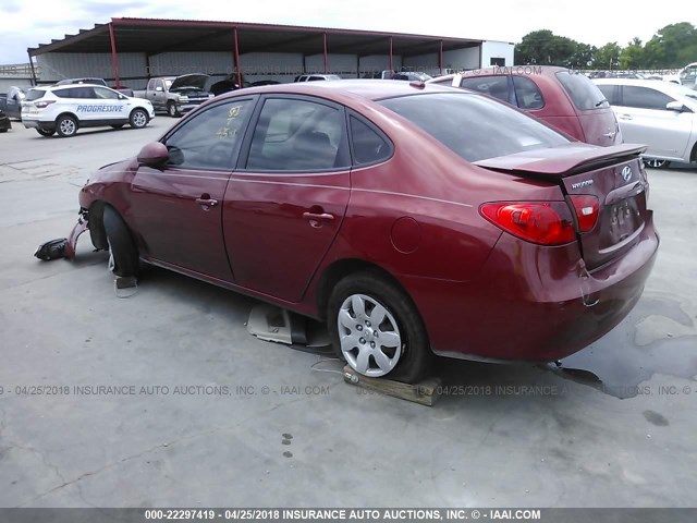 KMHDU46D68U495294 - 2008 HYUNDAI ELANTRA GLS/SE/LIMITED RED photo 3