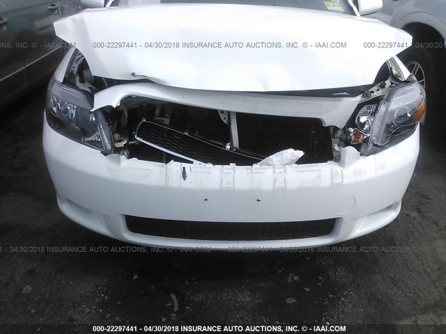 JTKDE167460106448 - 2006 TOYOTA SCION TC WHITE photo 6