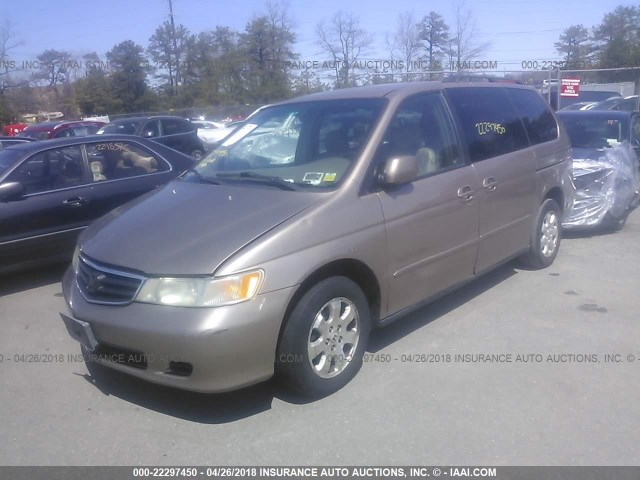 5FNRL18093B014199 - 2003 HONDA ODYSSEY EXL ოქროსფერი ფოტო 2