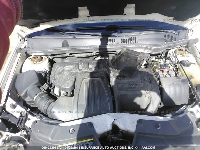 1G1AM58B387275577 - 2008 CHEVROLET COBALT SPORT WHITE photo 10