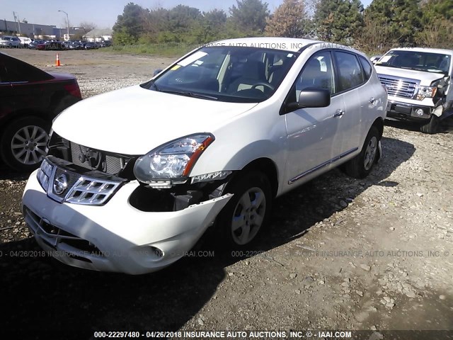 JN8AS5MT8FW655176 - 2015 NISSAN ROGUE SELECT S WHITE photo 2