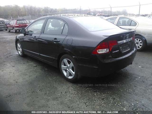 19XFA1F6XBE041240 - 2011 HONDA CIVIC LX-S შავი ფოტო 3