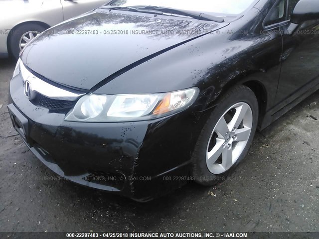 19XFA1F6XBE041240 - 2011 HONDA CIVIC LX-S შავი ფოტო 6